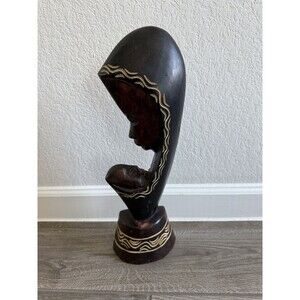 Hand carved Wood Mother & Baby Wall Sculpture Ghana Africa Art All About LOVE